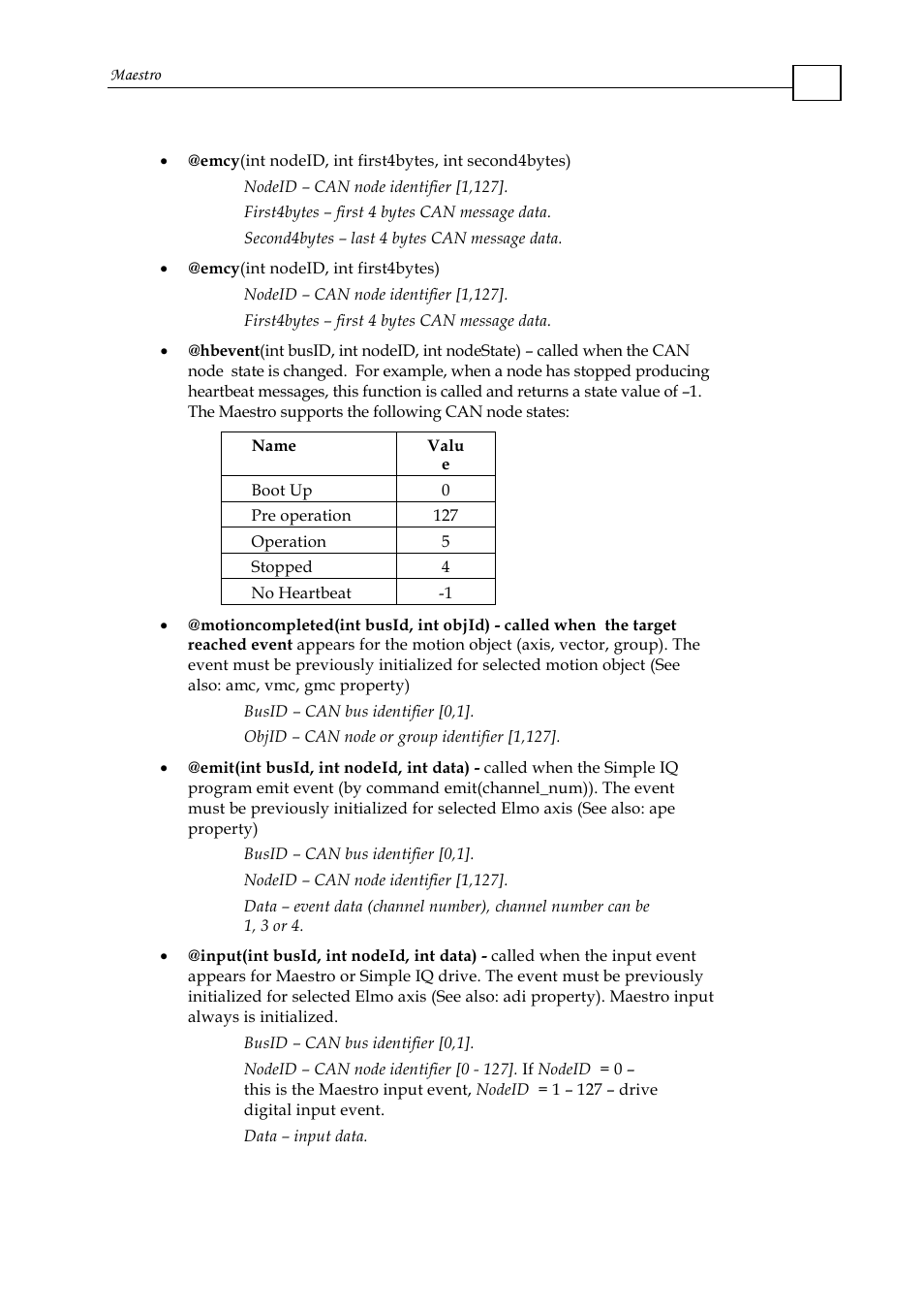 ElmoMC Multi-Axis Motion Controller-Maestro User Manual | Page 97 / 313