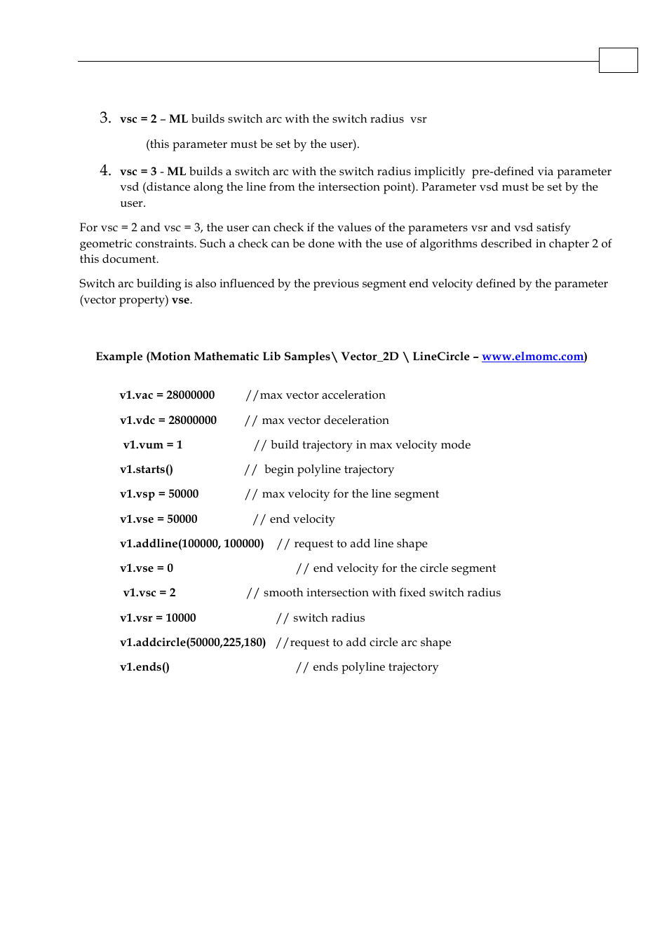 1 examples for the two-dimensional polyline | ElmoMC Multi-Axis Motion Controller-Maestro Motion Control User Manual | Page 15 / 72