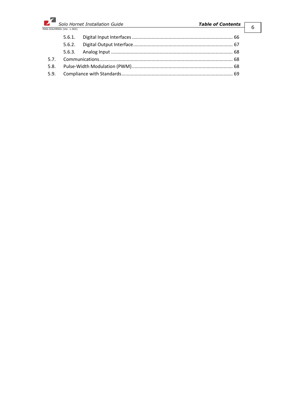 ElmoMC ExtrIQ Digital Servo Drives-Solo Hornet User Manual | Page 6 / 70