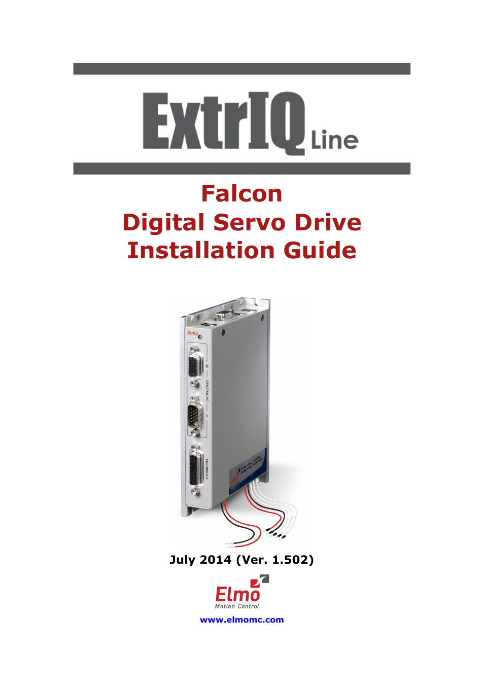 ElmoMC ExtrIQ Digital Servo Drives-Falcon User Manual | 73 pages