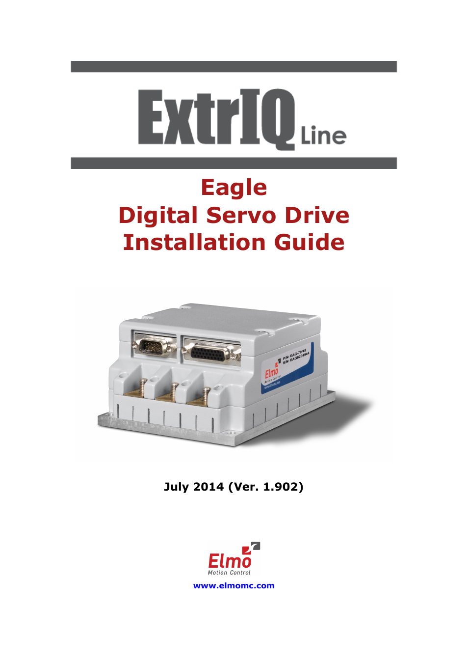 ElmoMC ExtrIQ Digital Servo Drives-Eagle User Manual | 87 pages