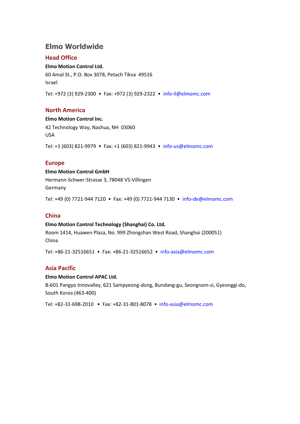 Elmo worldwide | ElmoMC ExtrIQ Digital Servo Drives-Eagle User Manual | Page 4 / 87