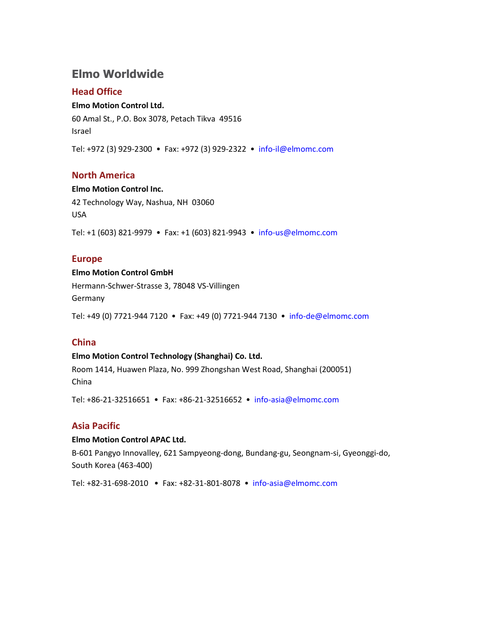Elmo worldwide | ElmoMC ExtrIQ Digital Servo Drives-Eagle HV User Manual | Page 4 / 88