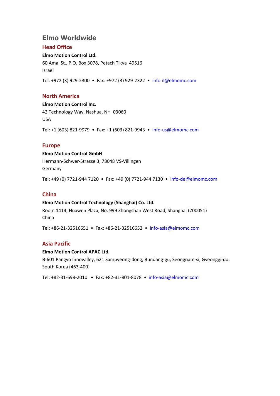 Elmo worldwide | ElmoMC ExtrIQ Digital Servo Drives-Hawk User Manual | Page 4 / 80