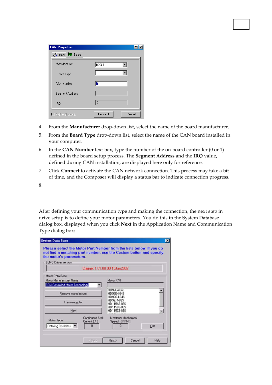 4 specifying the motor parameters, If you wis | ElmoMC SimplIQ Servo Drives Composer User Manual User Manual | Page 13 / 101