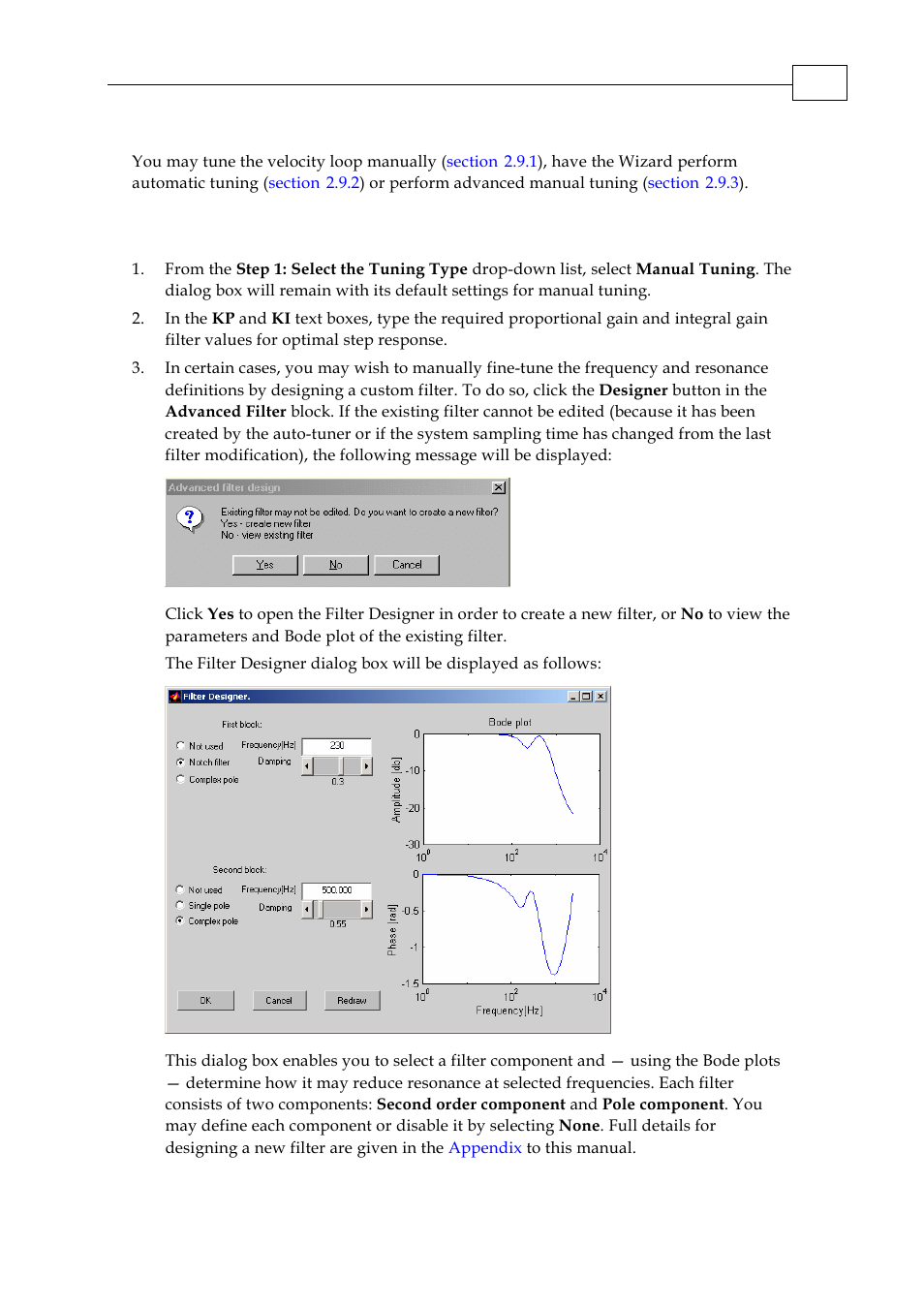 1 manually tuning the velocity loop | ElmoMC SimplIQ Servo Drives Composer User Manual User Manual | Page 27 / 101