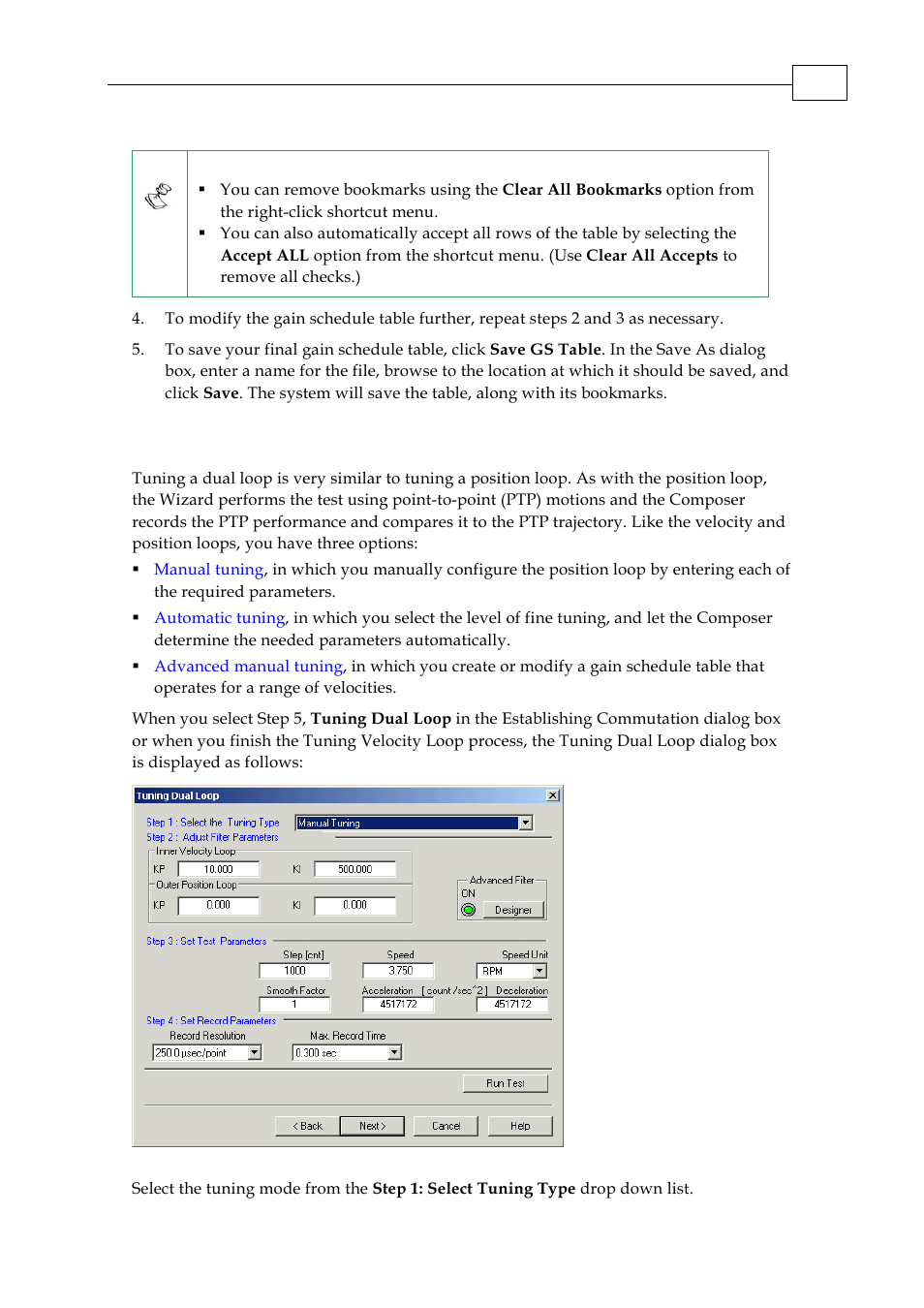 11 tuning the dual loop | ElmoMC SimplIQ Servo Drives Composer User Manual User Manual | Page 41 / 101