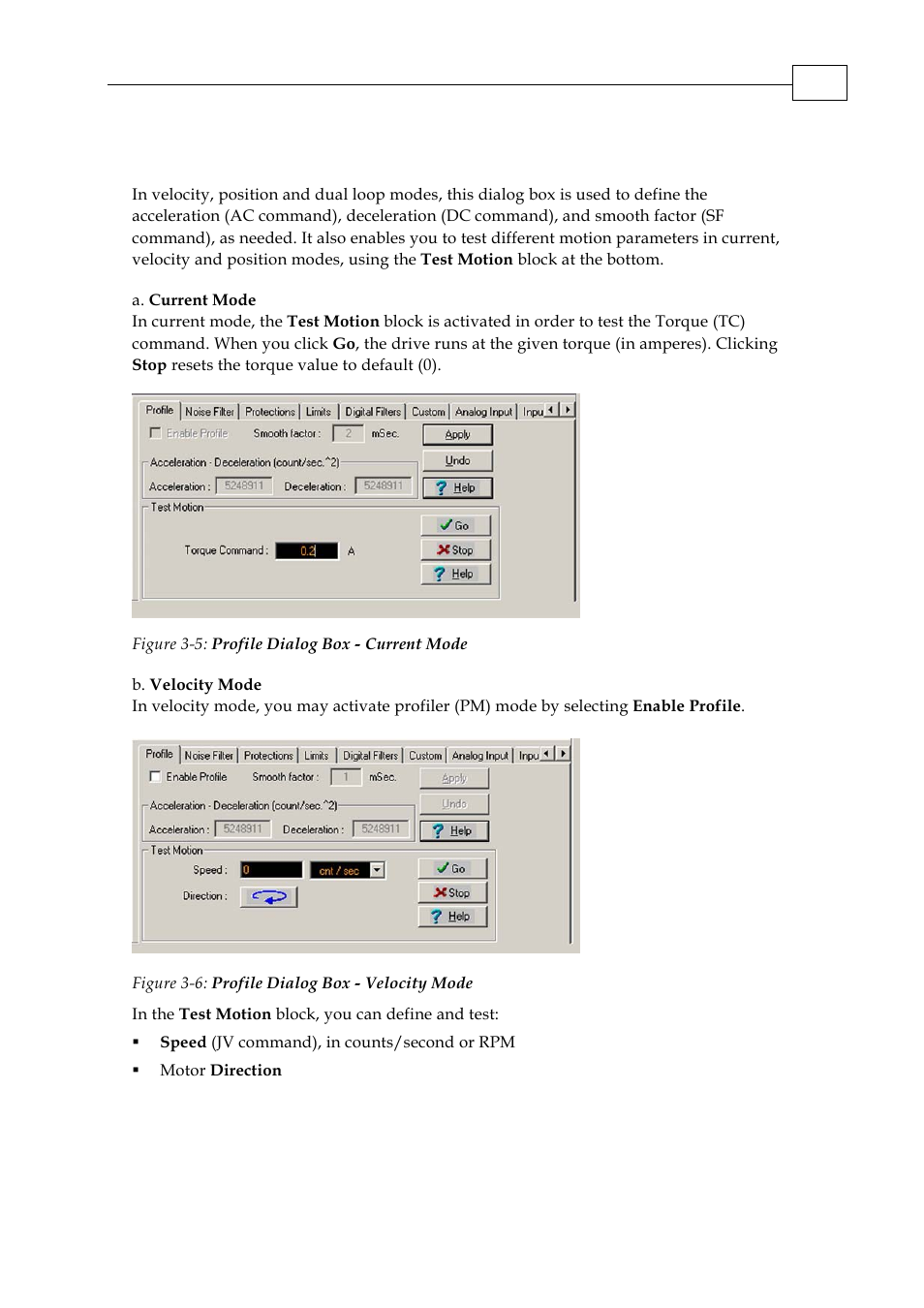 1 profile dialog box | ElmoMC SimplIQ Servo Drives Composer User Manual User Manual | Page 59 / 101