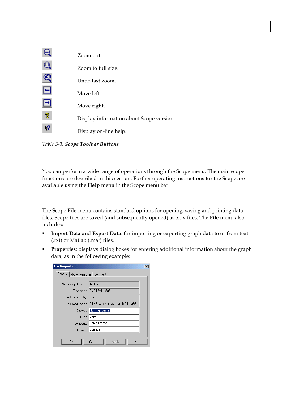 2 using the scope menu, 1 file menu | ElmoMC SimplIQ Servo Drives Composer User Manual User Manual | Page 69 / 101