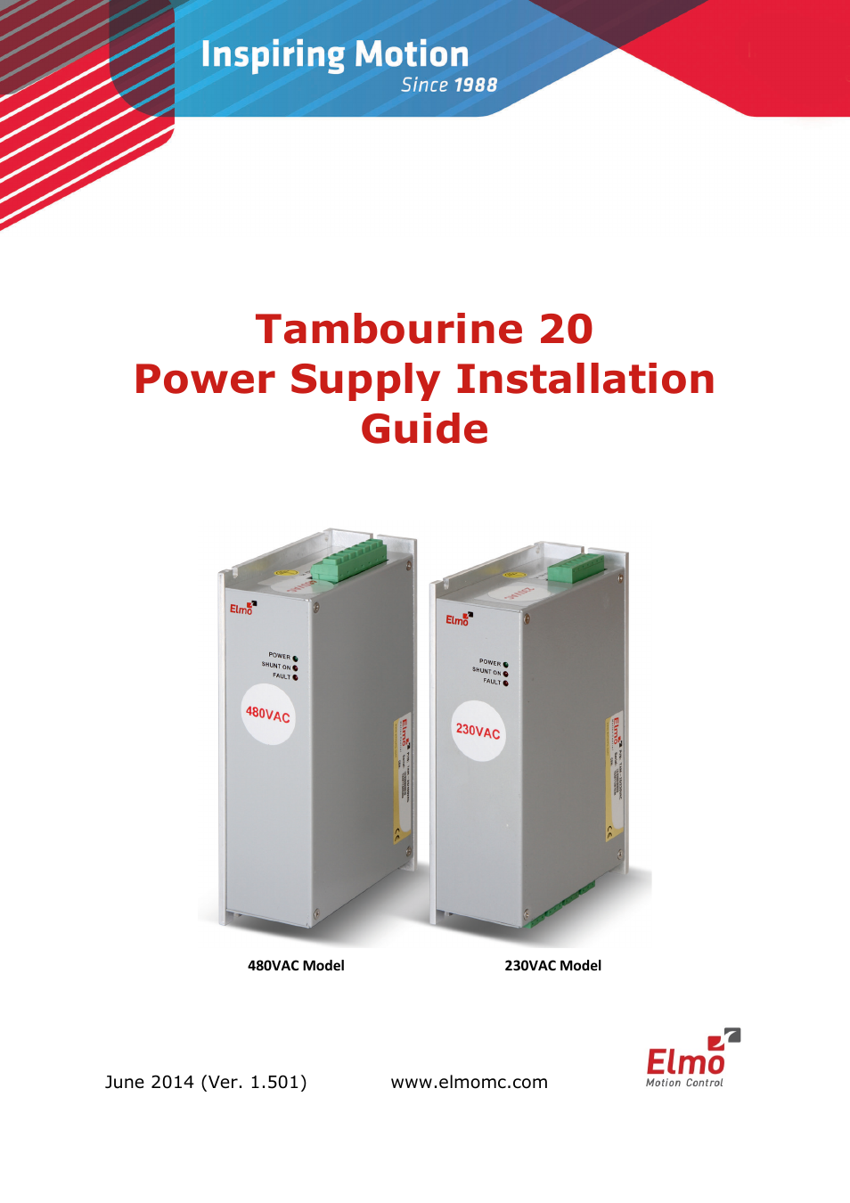 ElmoMC Power Supplies-TAM-20 User Manual | 31 pages