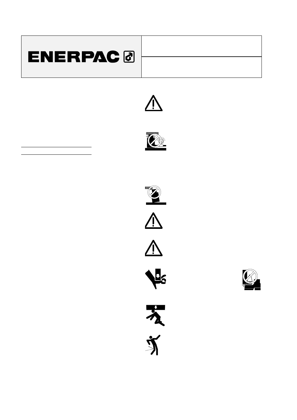 Manuale di istruzioni | Enerpac SOH-Series User Manual | Page 10 / 20