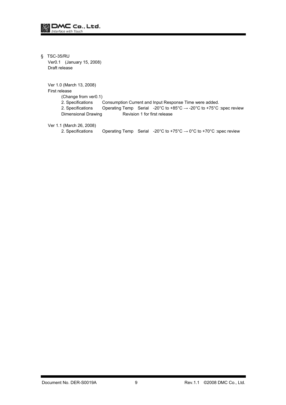 DMC TSC-35/RU User Manual | Page 10 / 13