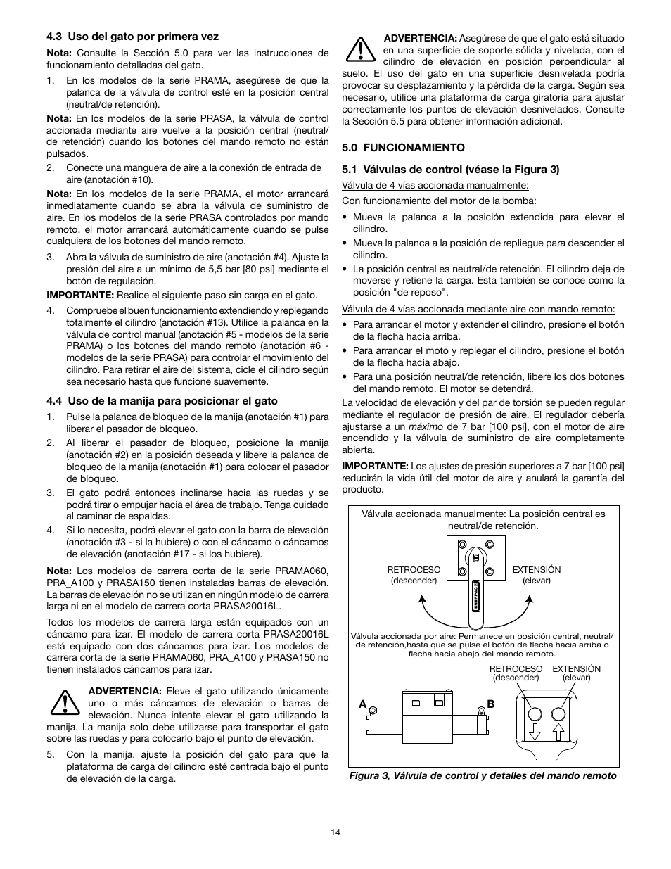 Enerpac PR-Series Air User Manual | Page 14 / 24