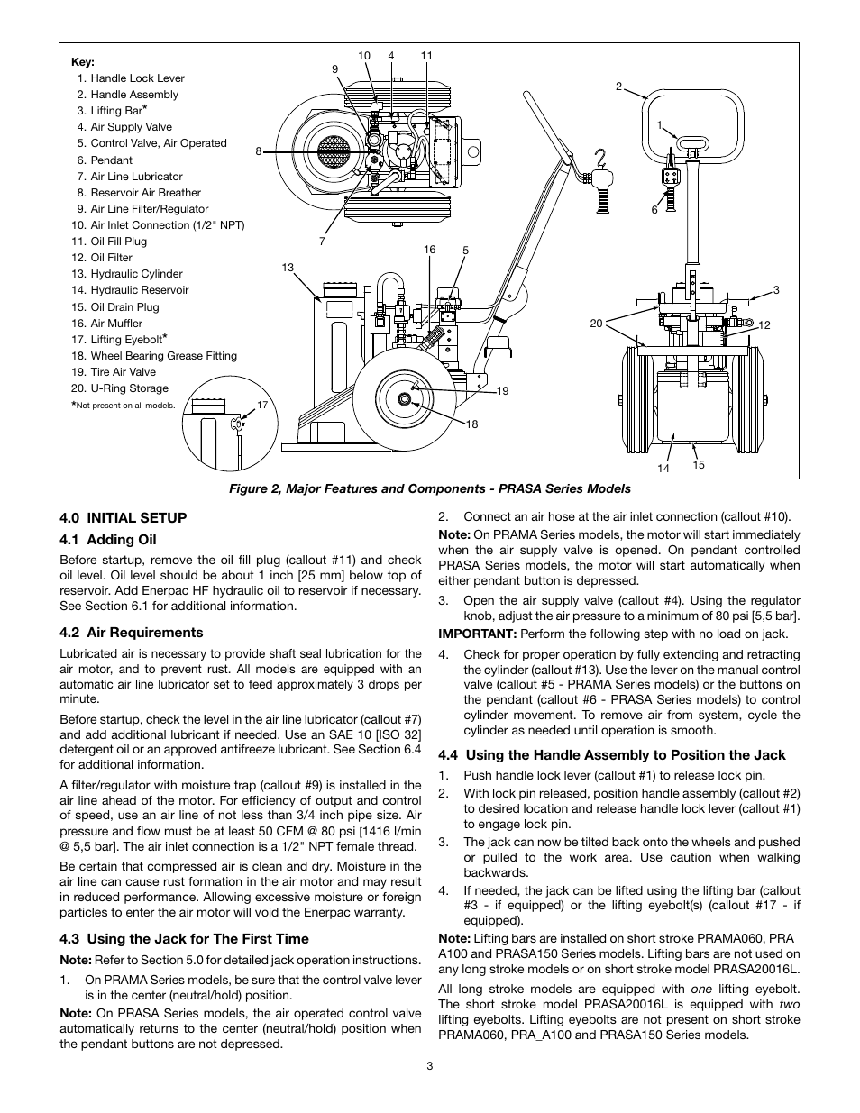Enerpac PR-Series Air User Manual | Page 3 / 24