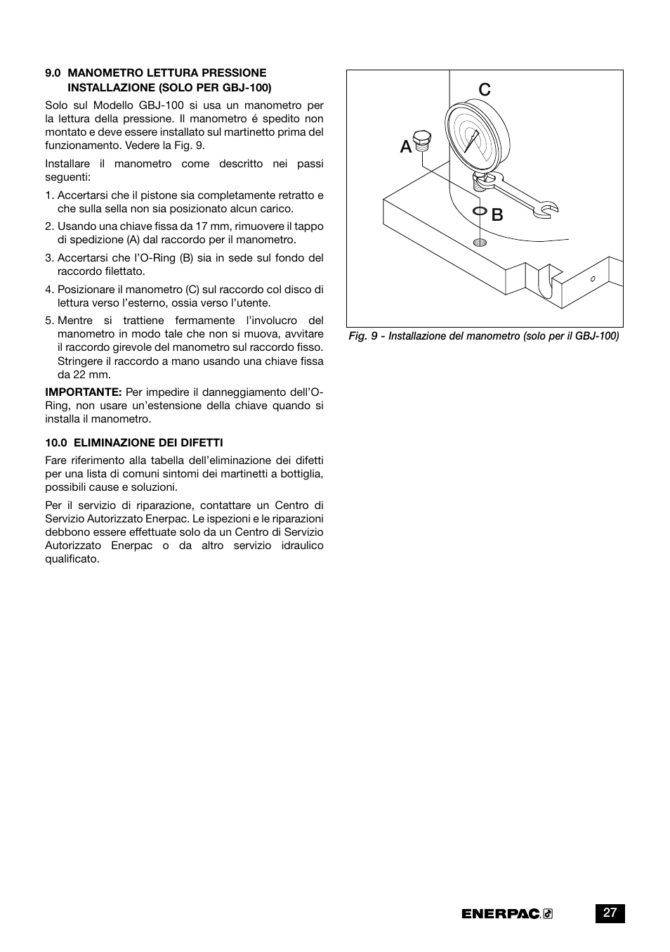 Ac b | Enerpac GBJ-Series User Manual | Page 27 / 88