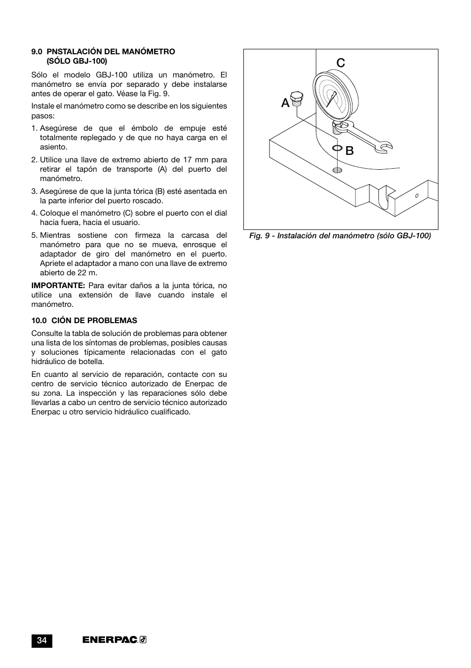 Ac b | Enerpac GBJ-Series User Manual | Page 34 / 88