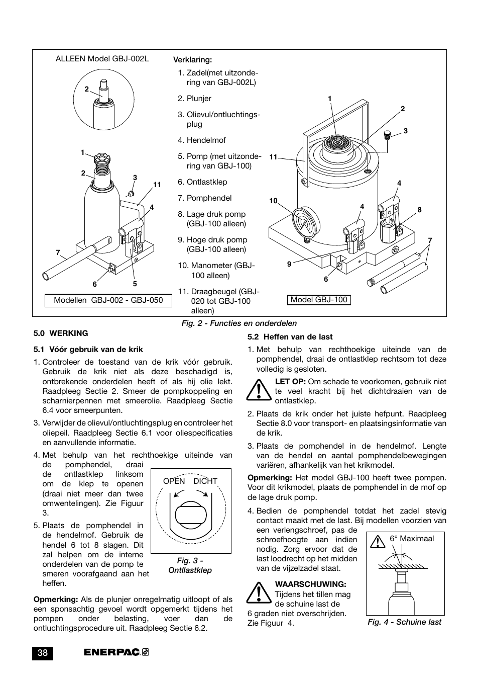 Enerpac GBJ-Series User Manual | Page 38 / 88