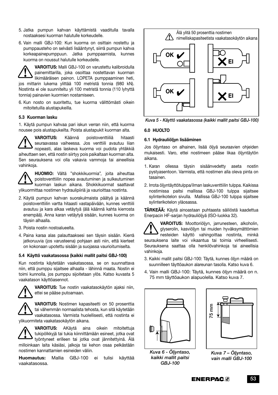 Ok ei ei | Enerpac GBJ-Series User Manual | Page 53 / 88