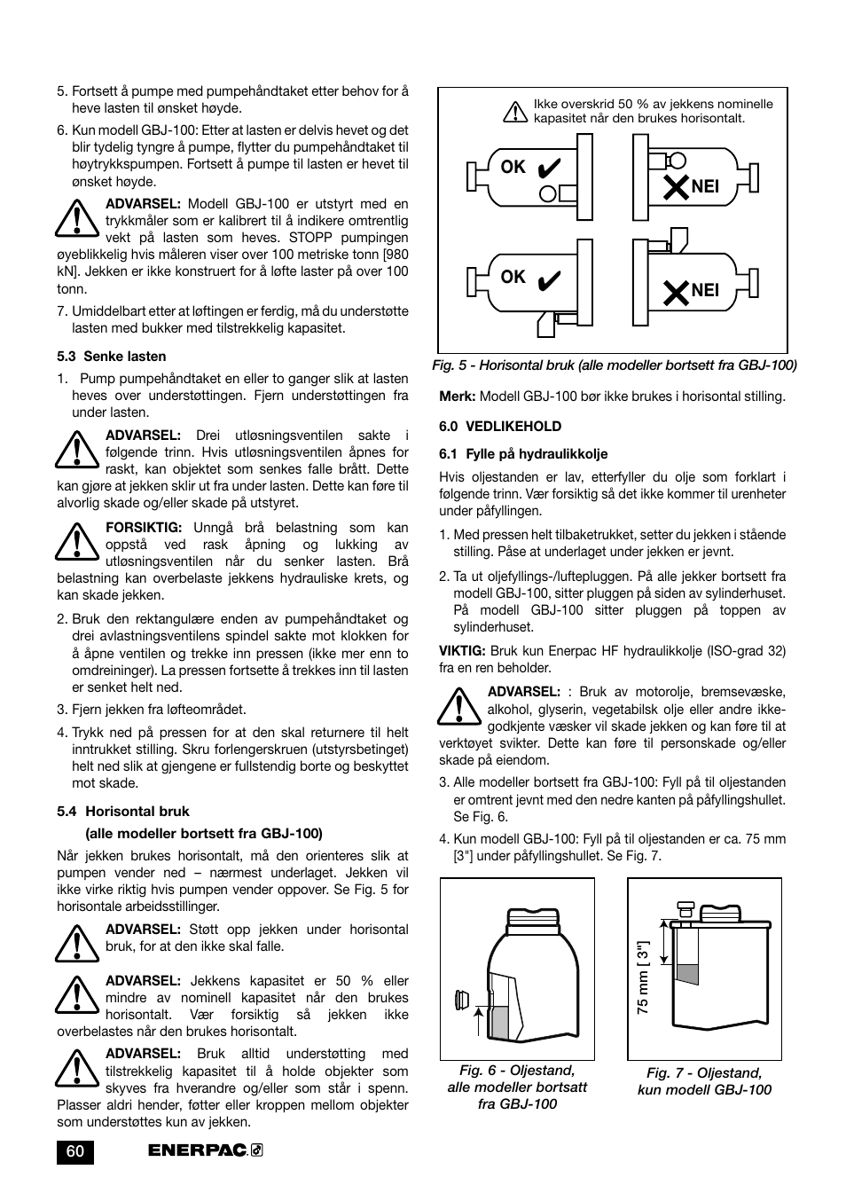 Ok nei nei | Enerpac GBJ-Series User Manual | Page 60 / 88