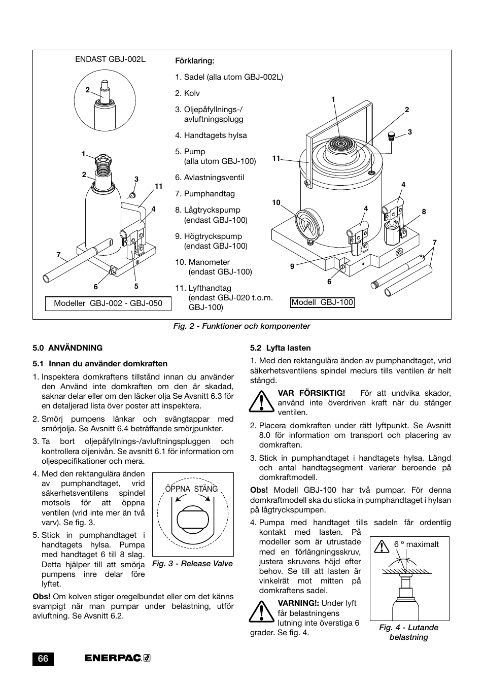 Enerpac GBJ-Series User Manual | Page 66 / 88