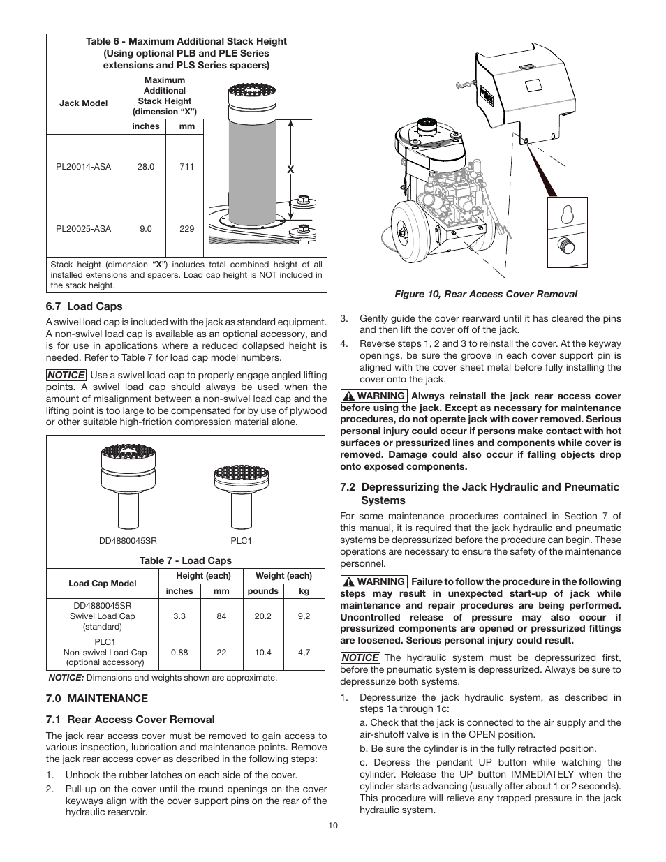 Enerpac PL200-Series User Manual | Page 10 / 76