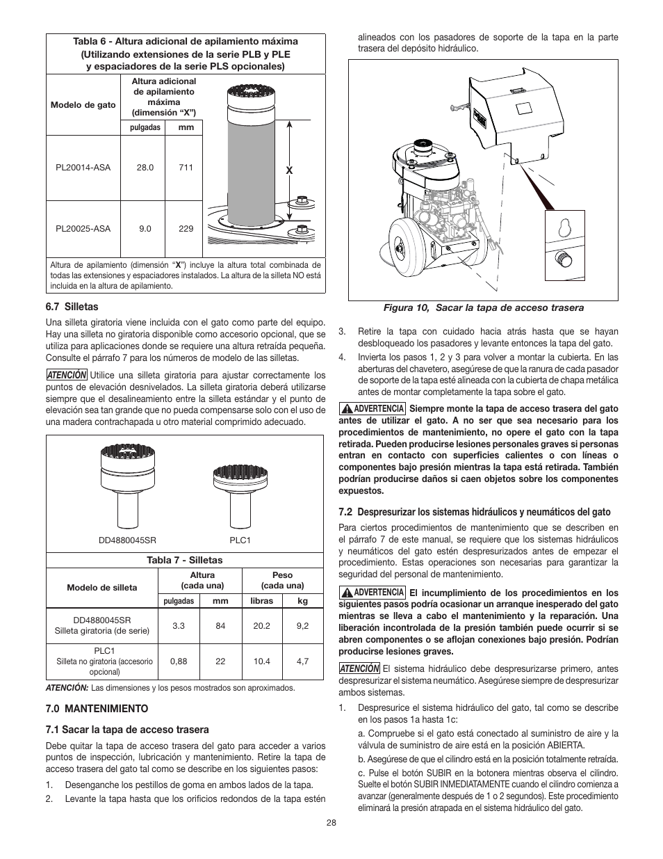 Enerpac PL200-Series User Manual | Page 28 / 76