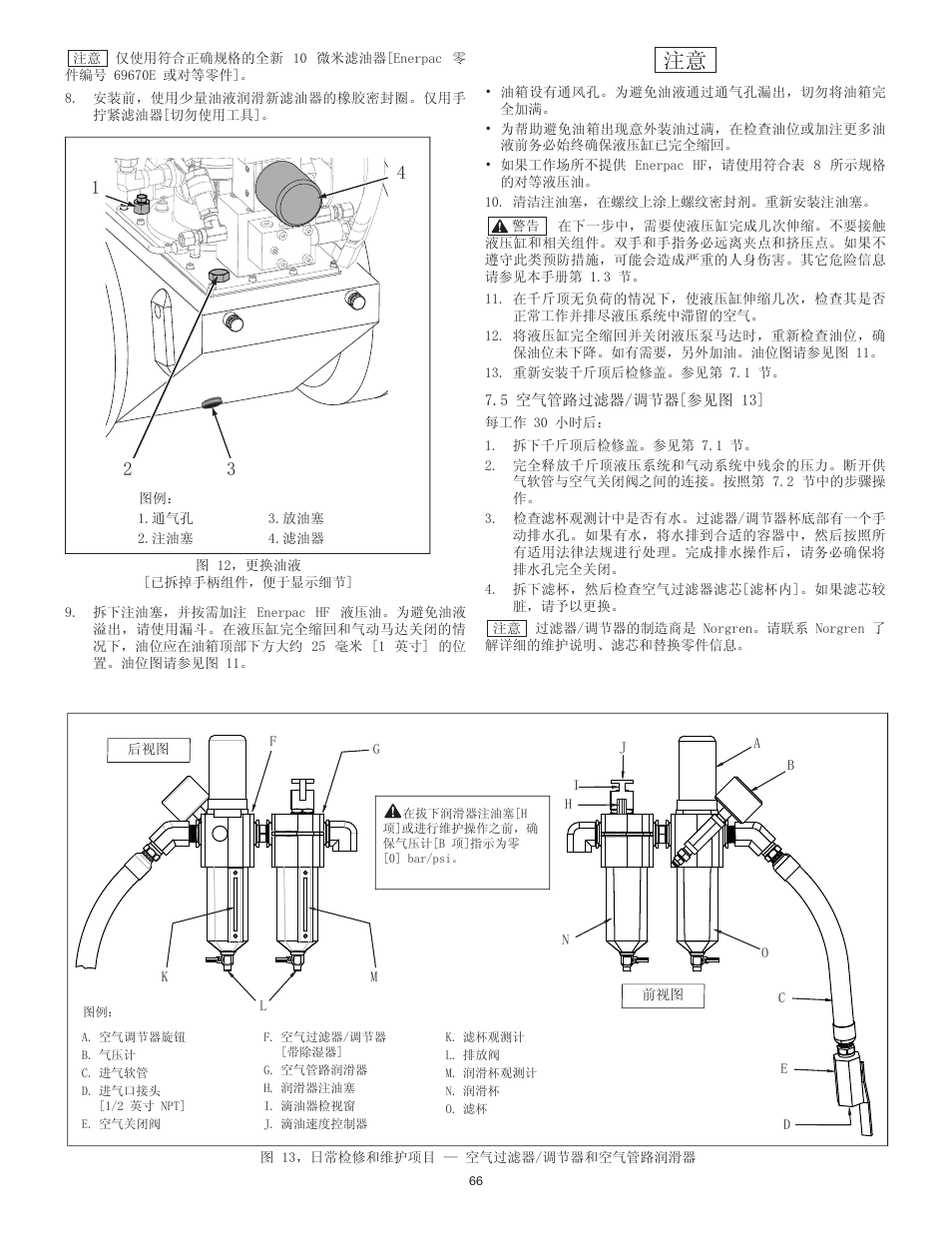 Enerpac PL200-Series User Manual | Page 66 / 76