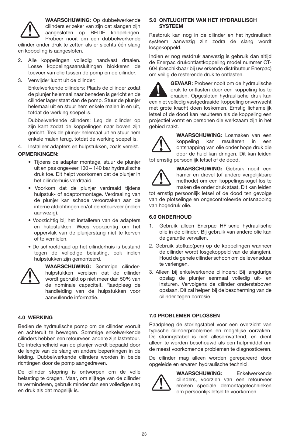 Enerpac RSM-Series User Manual | Page 23 / 52