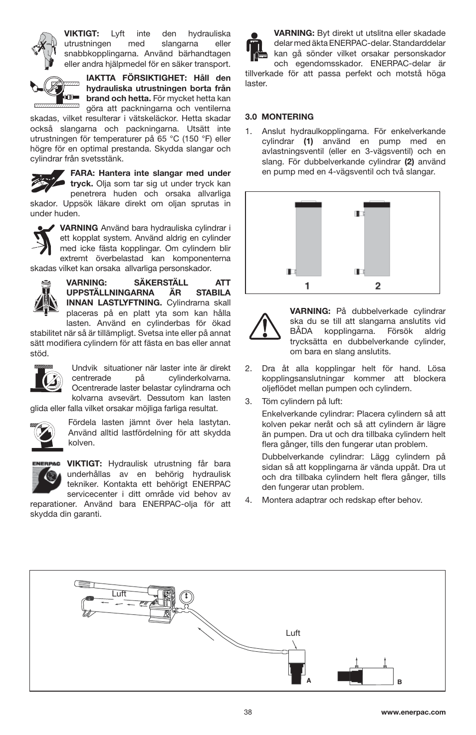 Enerpac RSM-Series User Manual | Page 38 / 52