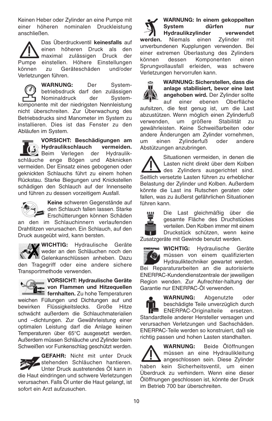 Enerpac BRD-Series User Manual | Page 10 / 32