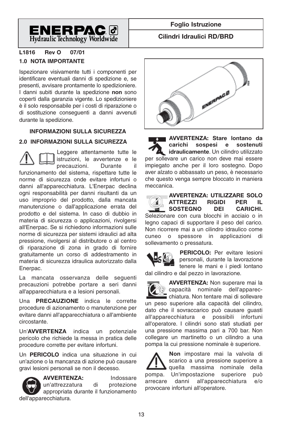 Enerpac BRD-Series User Manual | Page 13 / 32