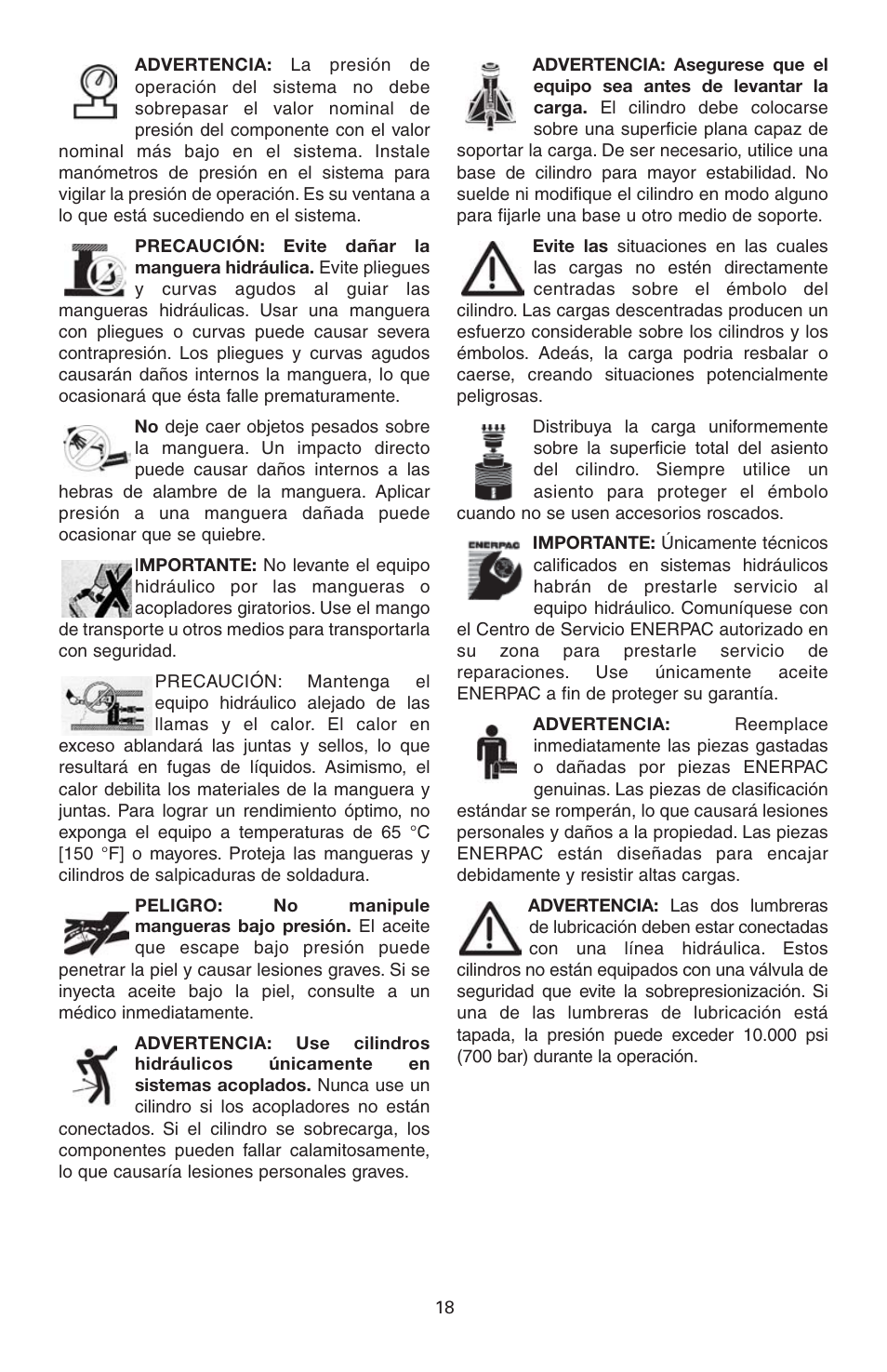 Enerpac BRD-Series User Manual | Page 18 / 32