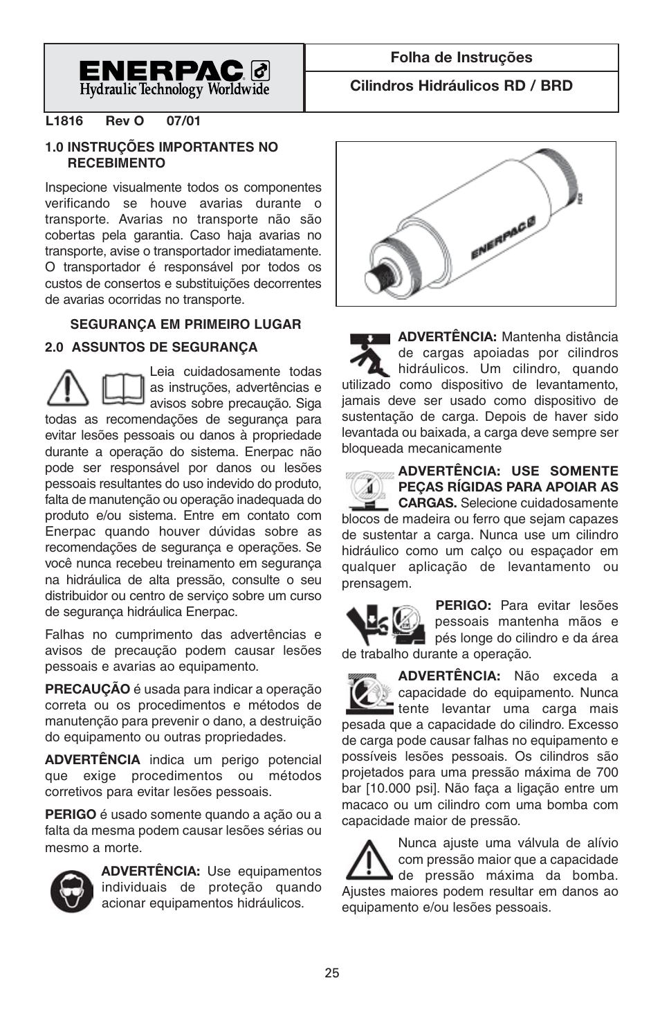 Enerpac BRD-Series User Manual | Page 25 / 32