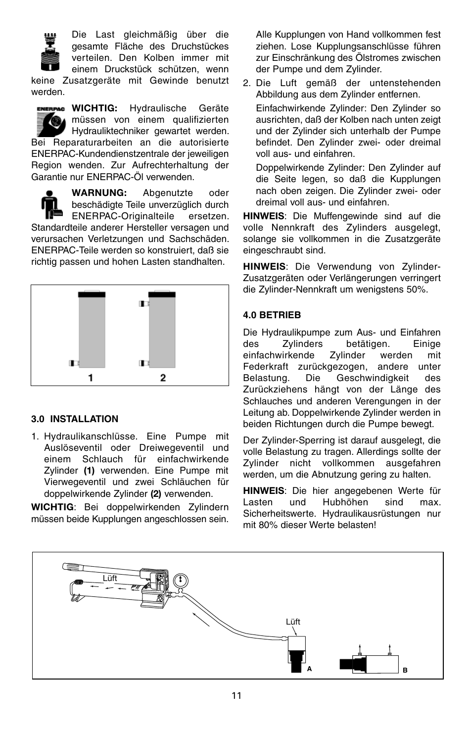 Enerpac RAC-Series User Manual | Page 11 / 36