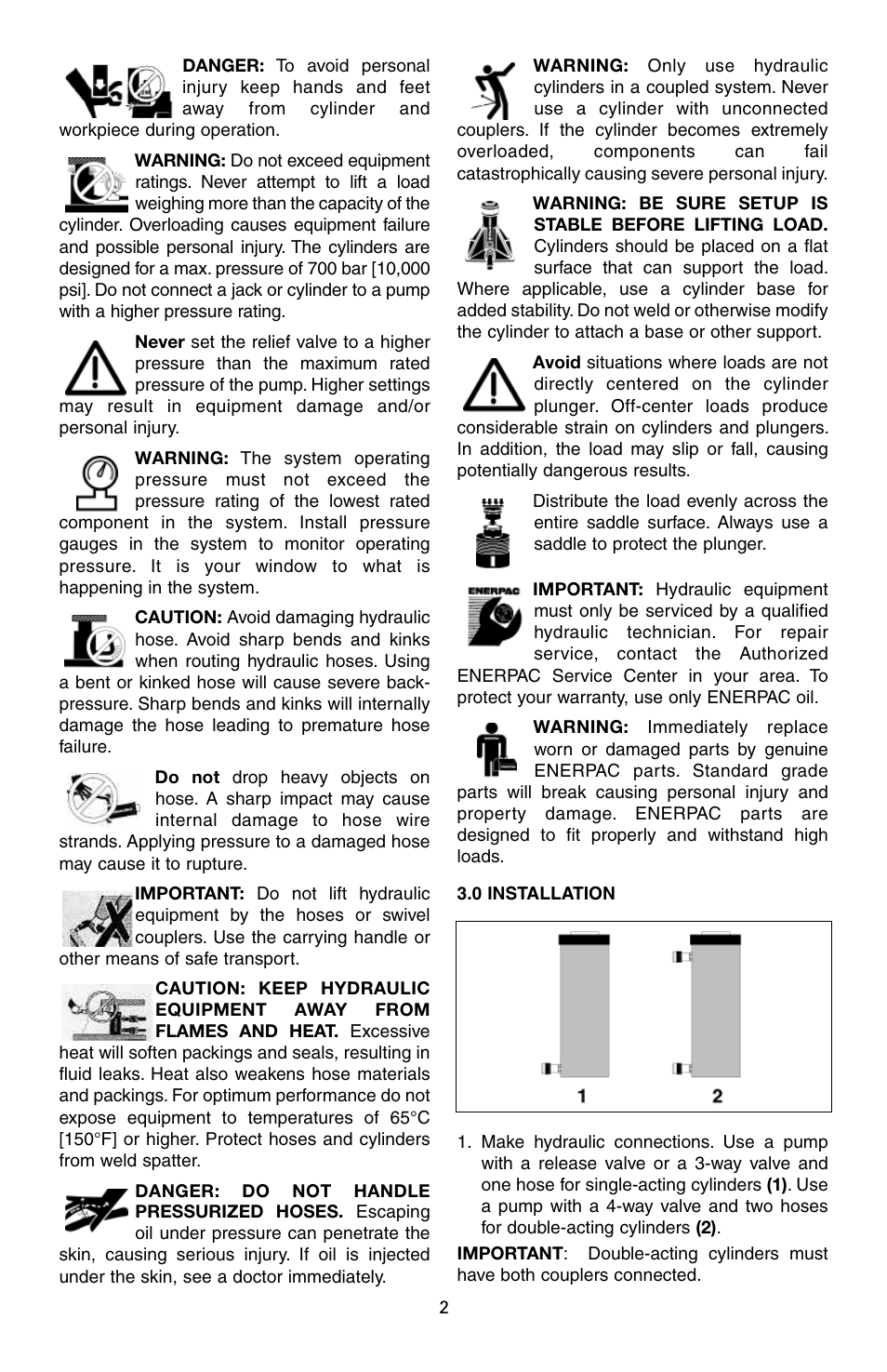 Enerpac RAC-Series User Manual | Page 2 / 36