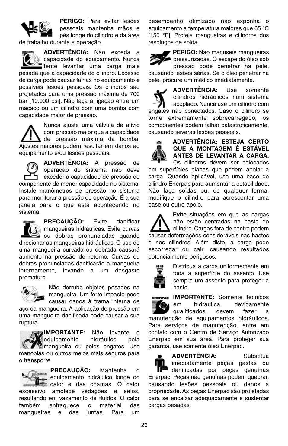 Enerpac RAC-Series User Manual | Page 26 / 36