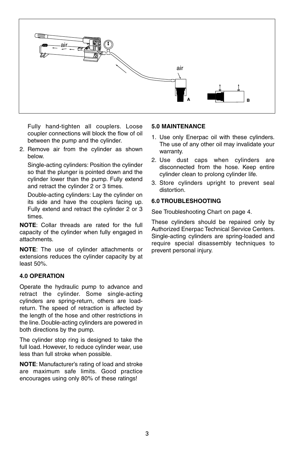 Enerpac RAC-Series User Manual | Page 3 / 36