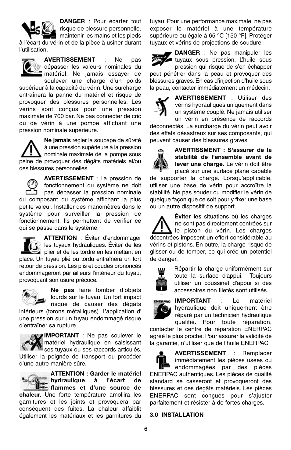 Enerpac RAC-Series User Manual | Page 6 / 36