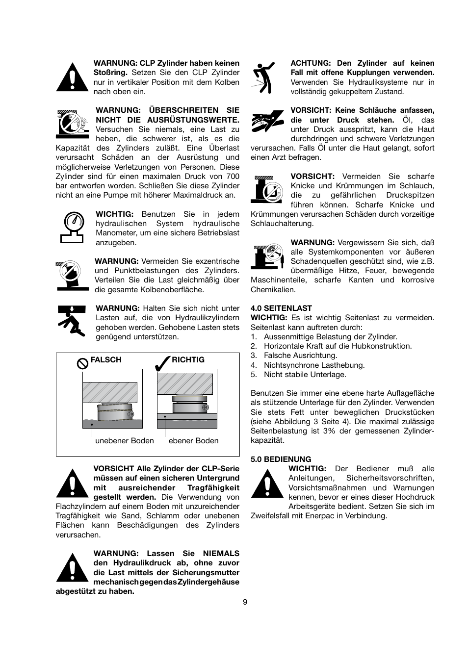 Enerpac CLP-Series User Manual | Page 9 / 32