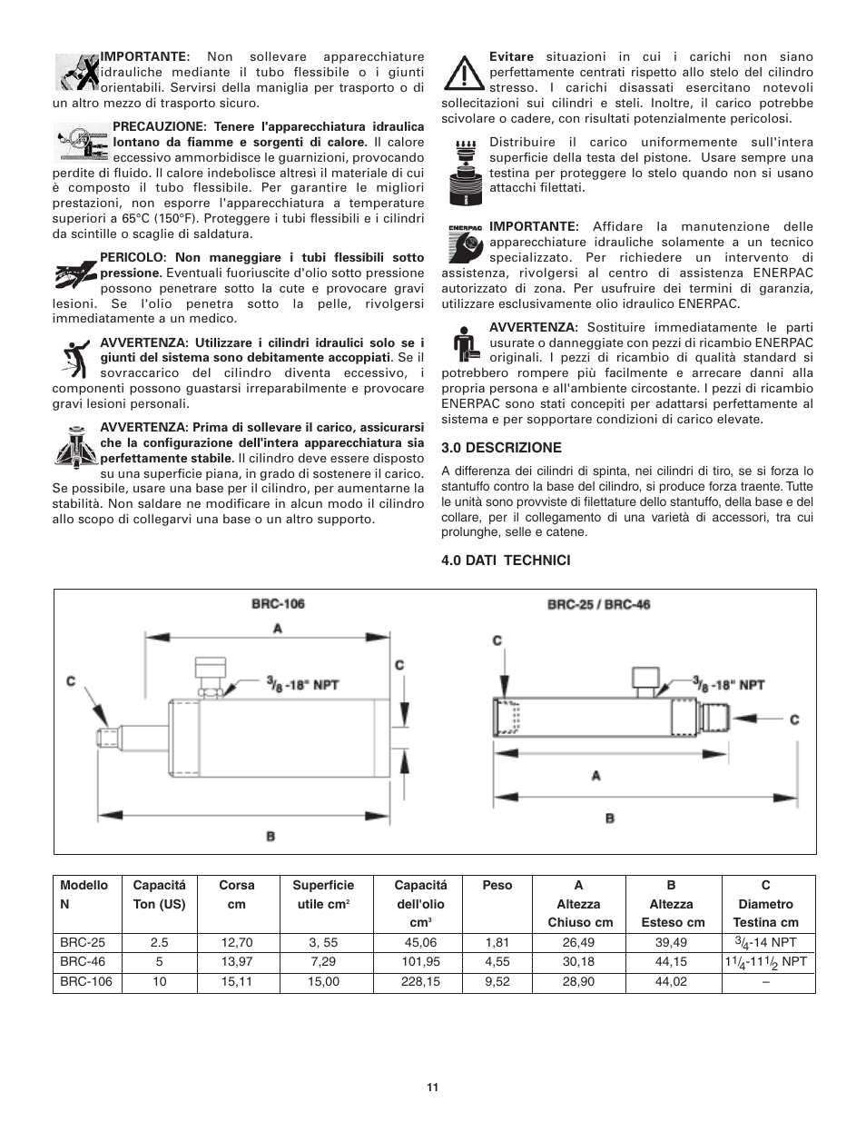 Enerpac BRC-106 User Manual | Page 11 / 28