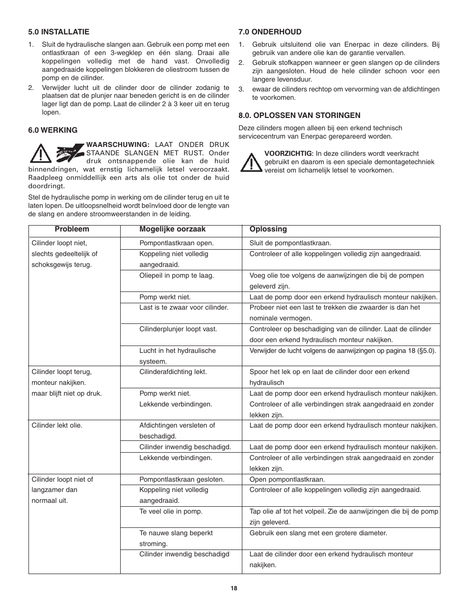 Enerpac BRC-106 User Manual | Page 18 / 28