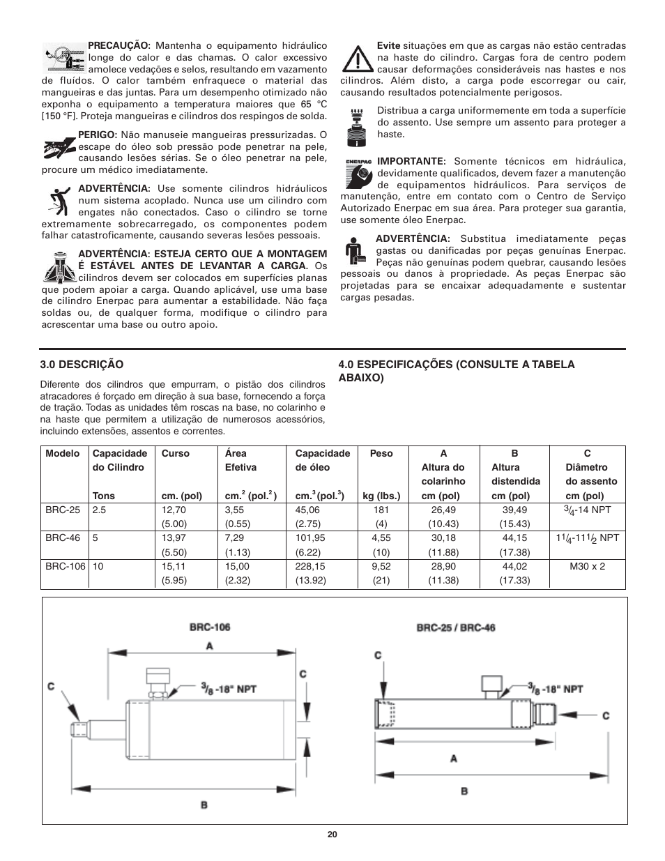 Enerpac BRC-106 User Manual | Page 20 / 28