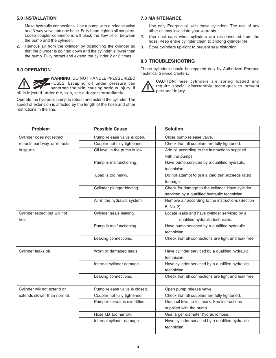 Enerpac BRC-106 User Manual | Page 3 / 28