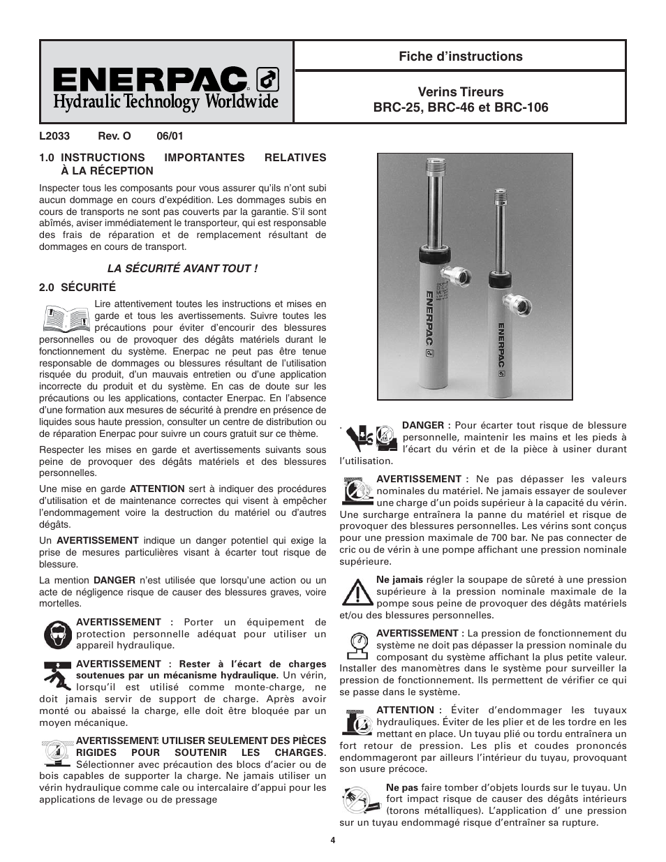 Enerpac BRC-106 User Manual | Page 4 / 28