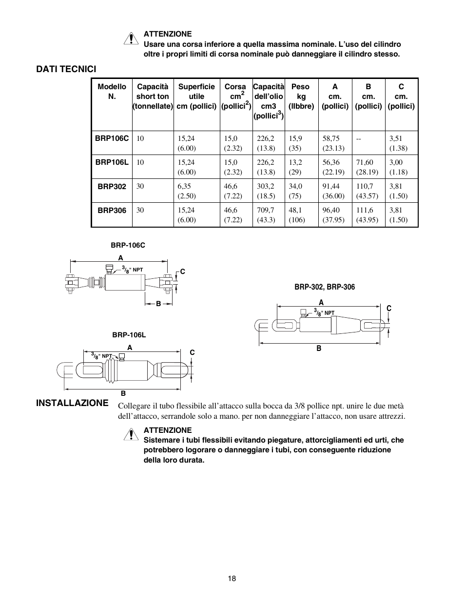 Enerpac BRP-302 User Manual | Page 18 / 24