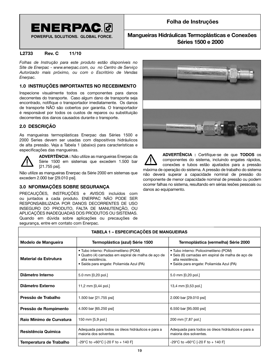 Enerpac HT-Series User Manual | Page 19 / 36