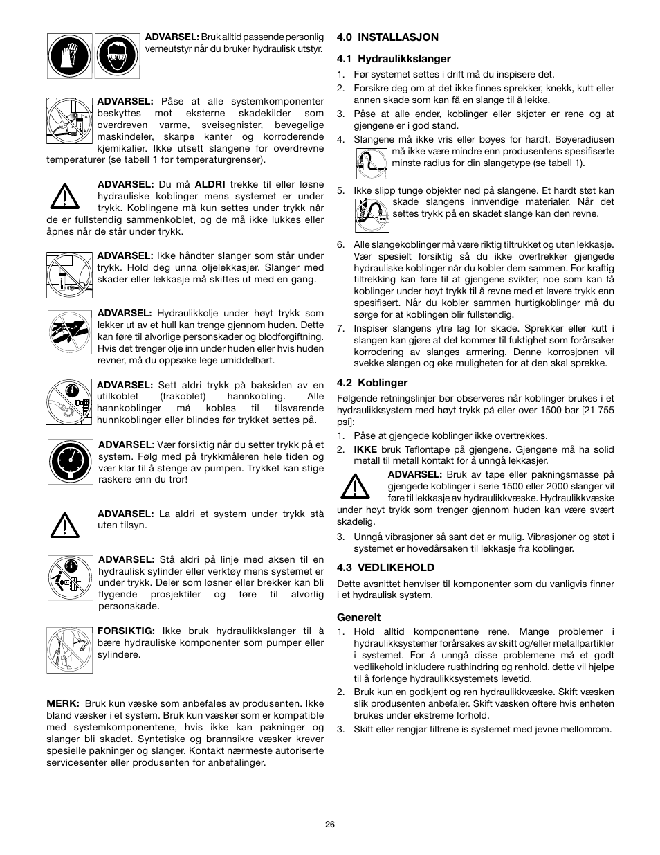 Enerpac HT-Series User Manual | Page 26 / 36