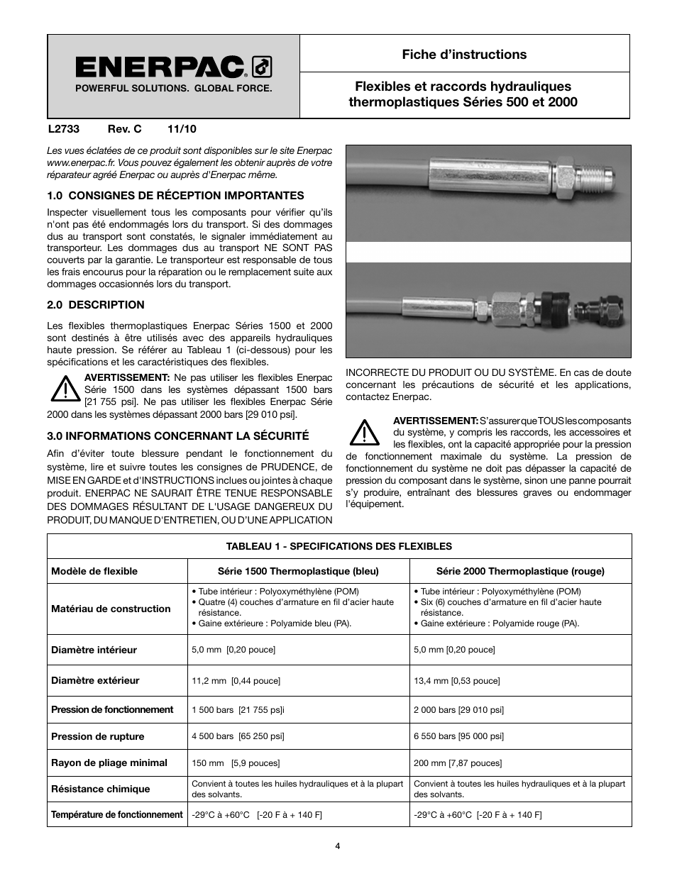 Enerpac HT-Series User Manual | Page 4 / 36