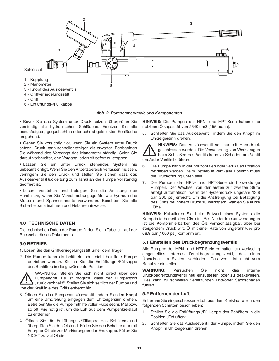 Enerpac HPT-Series User Manual | Page 11 / 50