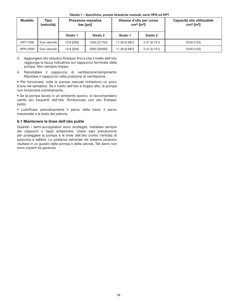 Enerpac HPT-Series User Manual | Page 16 / 50